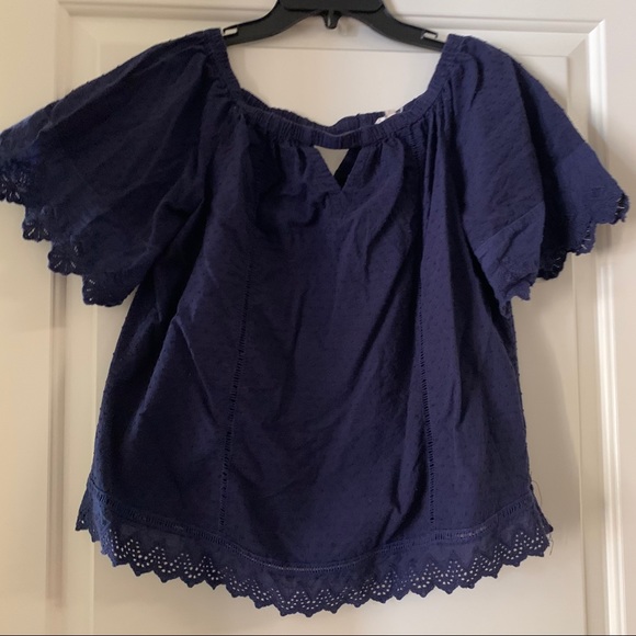 Solitaire Tops - Dark blue top